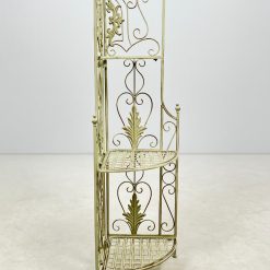 Provanso stiliaus metalinė kampinė sulankstoma lentyna 35x48x125 cm