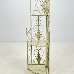Provanso stiliaus metalinė kampinė sulankstoma lentyna 35x48x125 cm