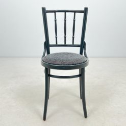 Thonet stiliaus medinė kėdė su gobeleno sėdimąja dalimi 42x41x91 cm, 49 cm