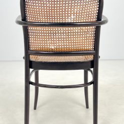 Thonet stiliaus medinis krėslas su ratanu 50x54x82 cm, 47 cm