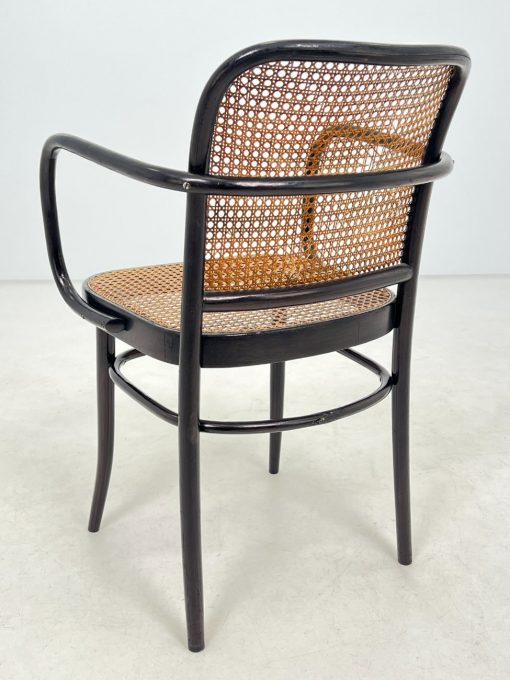 Thonet stiliaus medinis krėslas su ratanu 50x54x82 cm, 47 cm