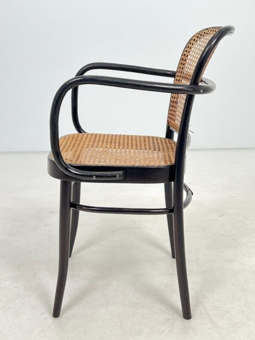 Thonet stiliaus medinis krėslas su ratanu 50x54x82 cm, 47 cm