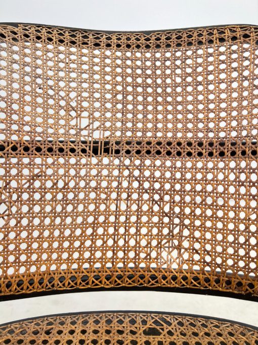 Thonet stiliaus medinis krėslas su ratanu 50x54x82 cm, 47 cm