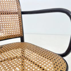 Thonet stiliaus medinis krėslas su ratanu 50x54x82 cm, 47 cm