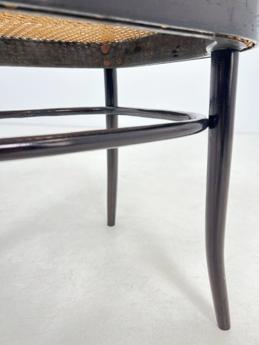 Thonet stiliaus medinis krėslas su ratanu 50x54x82 cm, 47 cm