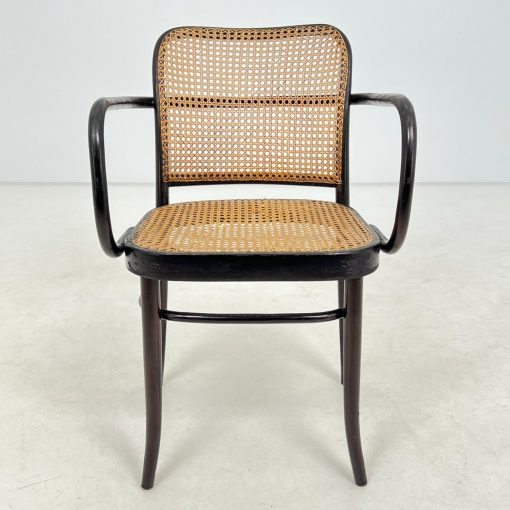 Thonet stiliaus medinis krėslas su ratanu 50x54x82 cm, 47 cm