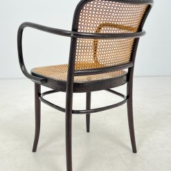 Thonet stiliaus medinis krėslas su ratanu 50x54x82 cm, 47 cm
