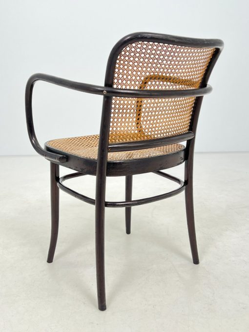 Thonet stiliaus medinis krėslas su ratanu 50x54x82 cm, 47 cm