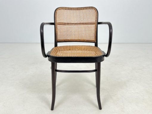 Thonet stiliaus medinis krėslas su ratanu 50x54x82 cm, 47 cm