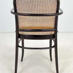 Thonet stiliaus medinis krėslas su ratanu 50x54x82 cm, 47 cm