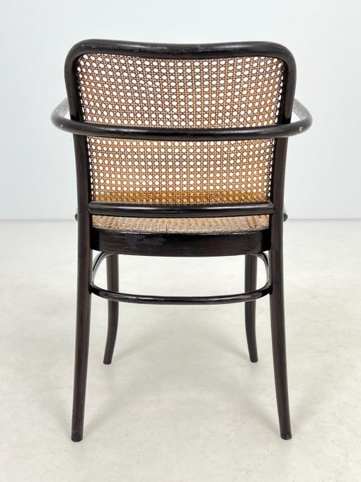 Thonet stiliaus medinis krėslas su ratanu 50x54x82 cm, 47 cm