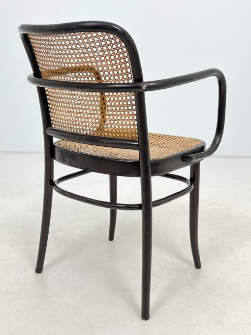 Thonet stiliaus medinis krėslas su ratanu 50x54x82 cm, 47 cm
