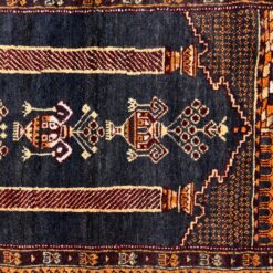 Vilnonis rankų darbo kilimas “Baluch” 91x145x2 cm