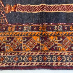 Vilnonis rankų darbo kilimas “Baluch” 91x145x2 cm