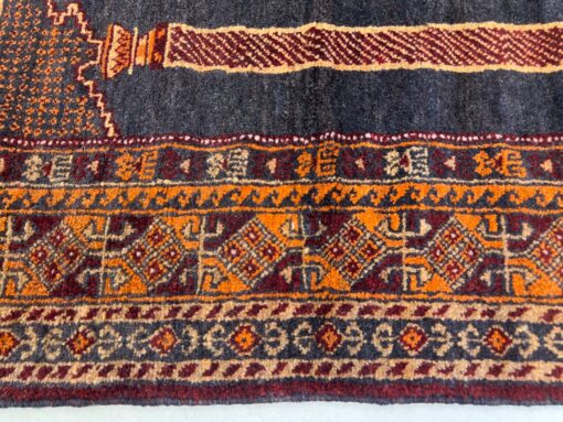Vilnonis rankų darbo kilimas “Baluch” 91x145x2 cm