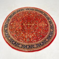 Apvalus vilnonis rankų darbo kilimas "Kashan" 195x200x1 cm