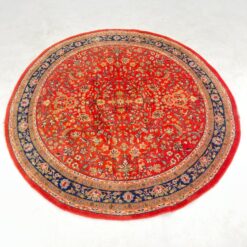 Apvalus vilnonis rankų darbo kilimas “Kashan” 195x200x1 cm