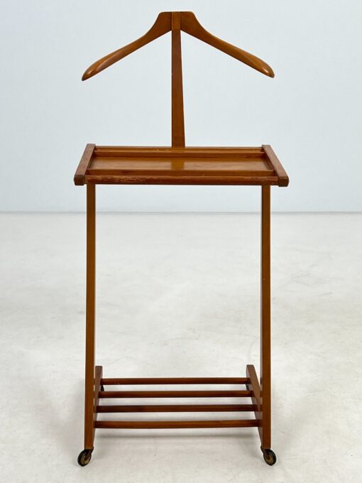 Vintažinė rūbų kabykla ant ratukų 40x44x101 cm