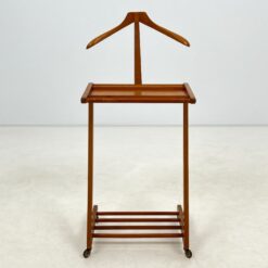 Vintažinė rūbų kabykla ant ratukų 40x44x101 cm