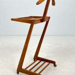 Vintažinė rūbų kabykla ant ratukų 40x44x101 cm