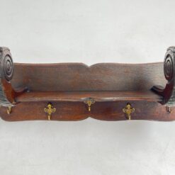 Ąžuolinė sieninė kabykla 32x86x35 cm