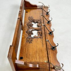 Ąžuolinė sieninė kabykla 22x95x35 cm