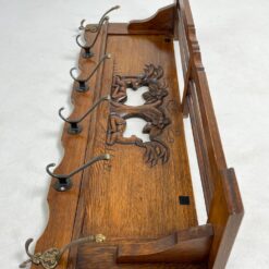 Ąžuolinė sieninė kabykla 22x95x35 cm