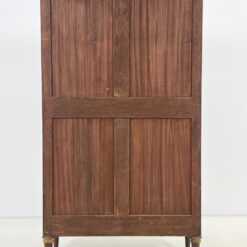 Bydermejerio stiliaus inkrustuota knygų spinta akmeniniu viršumi 42x90x162 cm