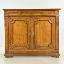 Drožinėta ąžuolinė komoda 56x130x110 cm