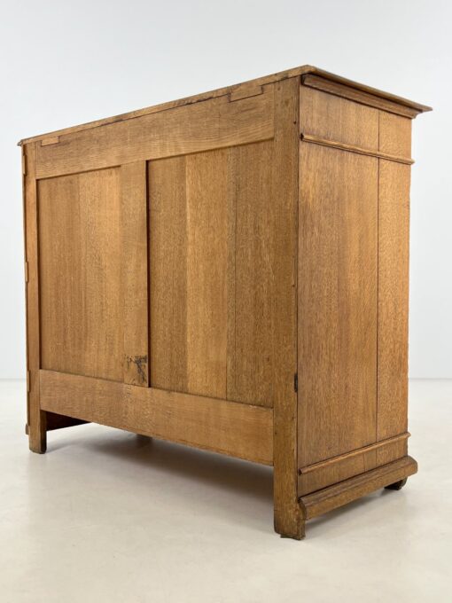 Drožinėta ąžuolinė komoda 56x130x110 cm