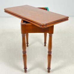 Riešutmedžio konsolinis staliukas 41,5x83x74 cm – žaidimų stalas 83x83x73 cm