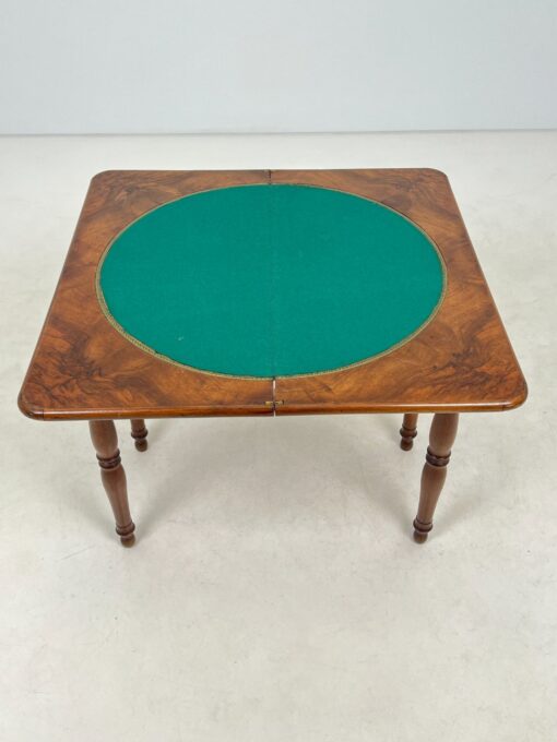 Riešutmedžio konsolinis staliukas 41,5x83x74 cm – žaidimų stalas 83x83x73 cm