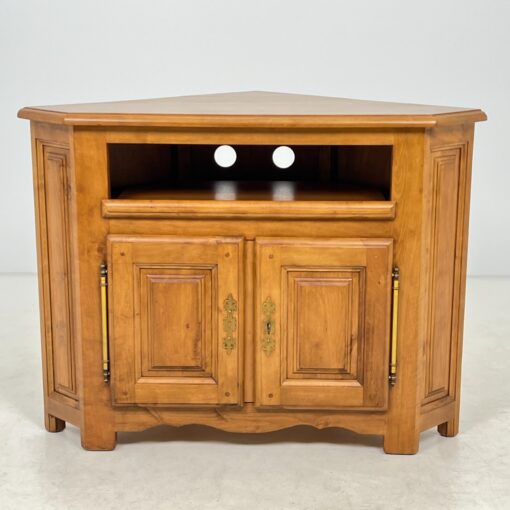 Kampinė medinė komoda 49-70x113x84 cm