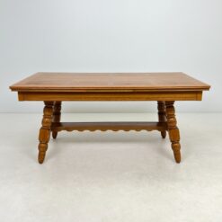 Ąžuolinis išskleidžiamas valgomojo stalas 95x170+(2x65)x77 cm