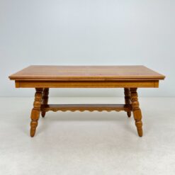 Ąžuolinis išskleidžiamas valgomojo stalas 95×170+(2×65)x77 cm