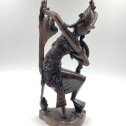 Rytietiška medinė statula “Šokanti moteris” 10x18x42 cm