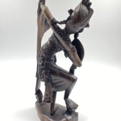 Rytietiška medinė statula “Šokanti moteris” 10x18x42 cm