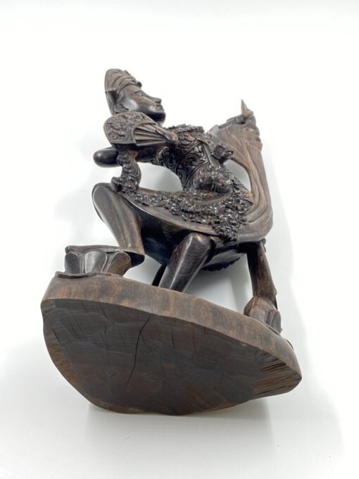 Rytietiška medinė statula “Šokanti moteris” 10x18x42 cm