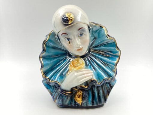 Porcelianinė “Capodimonte” mimo statula – biustas 20x28x35 cm