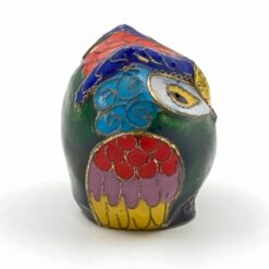Rytietiška žalvarinė statula “Pelėda” 4x4x4 cm