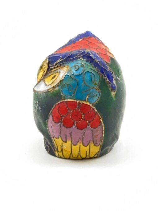 Rytietiška žalvarinė statula “Pelėda” 4x4x4 cm
