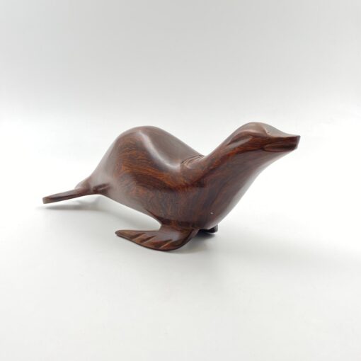 Medinė ruonio statula 30x8x12 cm