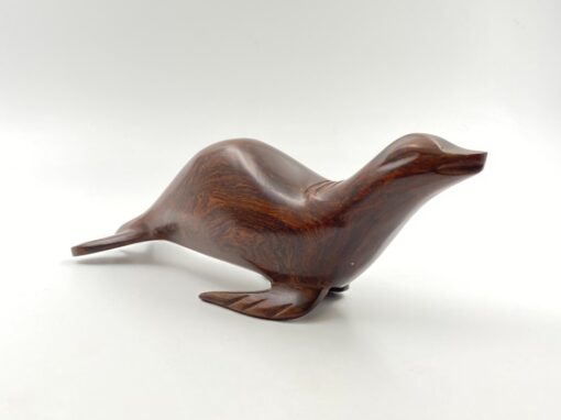 Medinė ruonio statula 30x8x12 cm