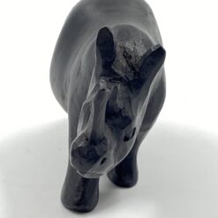 Medinė raganosio statula 15x5x7 cm