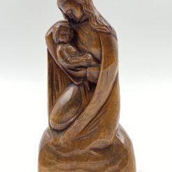 Medinė Švč. Mergelės Marijos su Kūdikėliu Jėzumi statula 7x14x27 cm