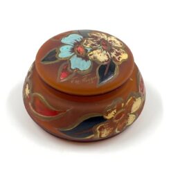 Stiklinė dekoruota dėžutė 14x14x8 cm
