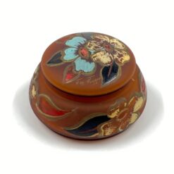 Stiklinė dekoruota dėžutė 14x14x8 cm