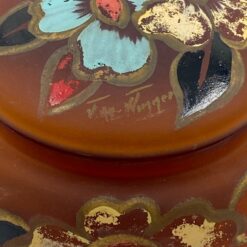 Stiklinė dekoruota dėžutė 14x14x8 cm