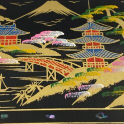 Japoniška prisukama muzikinė papuošalų dėžutė 15×21,5×11 cm