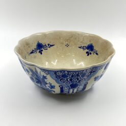 Keramikinis "Delft" rankų darbo tapybos dubuo 30x30x14 cm